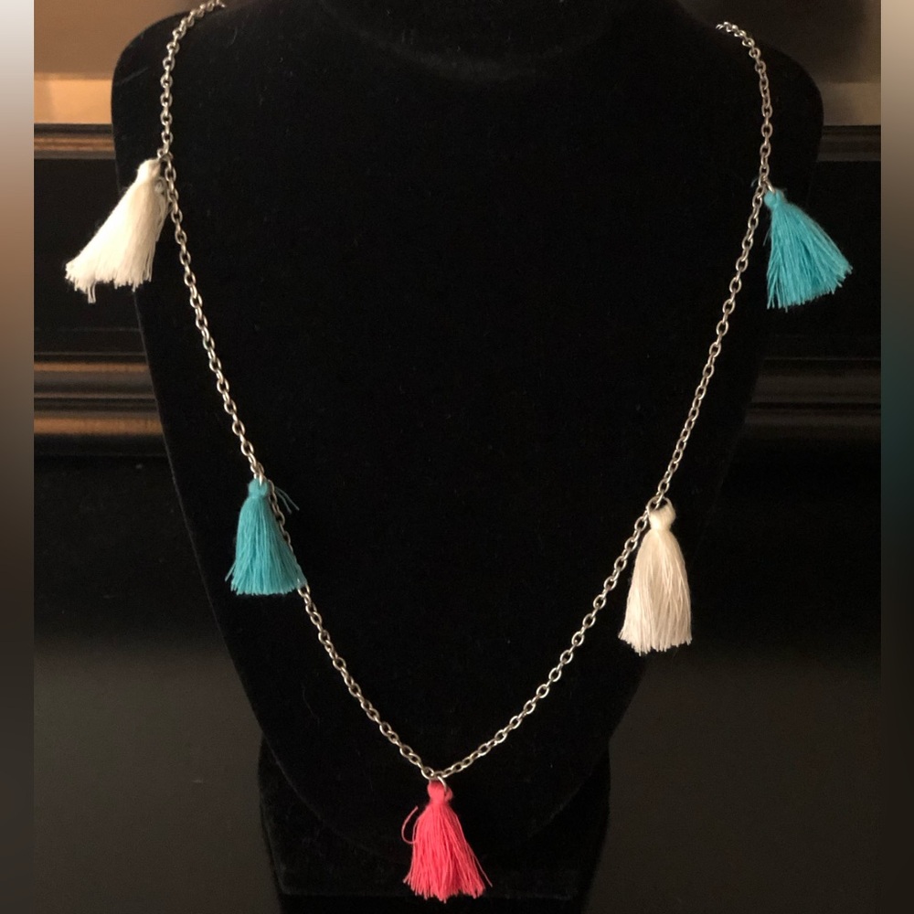 Silver Tassel Necklace